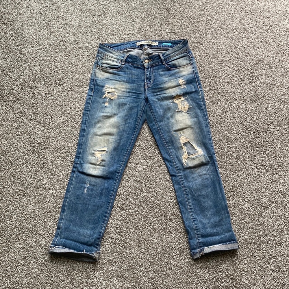 Zara Cropped Straight Jeans